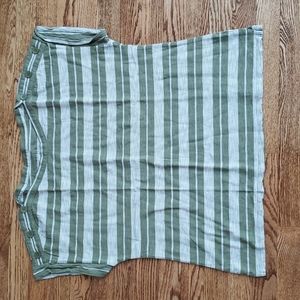 (XL) Talbots Striped Lightweight Casual Classic Relaxed Fit Comfy Everyday